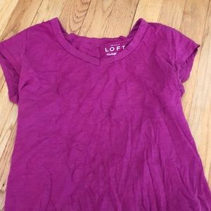 Magenta T-shirt by LOFT in XS